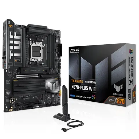 Asus Tuf Gaming X870-PLUS Wi-Fi DDR5 8000MHZ 1XHDMI 2XUSB4 4XM.2 AM5 ATX (AMD AM5 9000/8000/7000 Serileri ile Uyumlu)