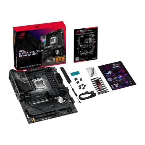 Asus Rog Strix X870E-E Gaming Wi-Fi DDR5 8000MHZ 1XHDMI 1XDP 4XM.2 AM5 ATX (AMD AM5 9000/8000/7000 Serileri ile Uyumlu)