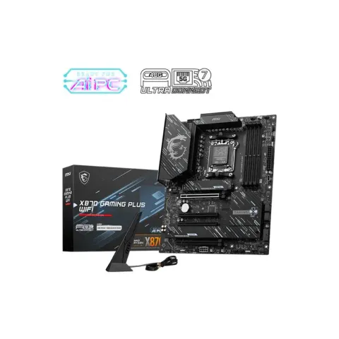 MSI X870 Gaming Plus Wi-Fi DDR5 8200MHZ 1XHDMI 1XUSB Type-C 3XM.2 ATX AM5 (AMD AM5 9000/8000/7000 Serileri ile Uyumlu)