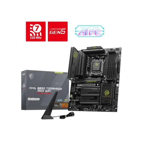 MSI Mag B850 Tomahawk Wi-Fi DDR5 8200MHZ 1XHDMI 4XM.2 ATX AM5 (AMD AM5 9000/8000/7000 Serileri ile Uyumlu)