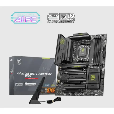 MSI Mag X870E Tomahawk Wi-Fi DDR5 8400MT/S 1XHDMI 4XM.2 USB AM5 Atx(Amd AM5 9000/8000/7000 Serileri ile Uyumlu)