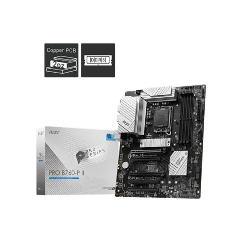 MSI Pro B760-P İi DDR5 7200MHZ 1XHDMI 1XDP 2XM.2 USB 3.2 ATX 1700P (12. / 13. ve 14. Nesil İşlemci Uyumlu)