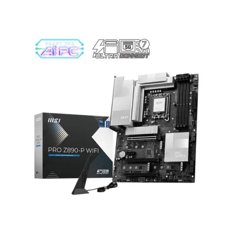 MSI Pro Z890-P Wi-Fi DDR5 9200MT/S 1XHDMI 1XDP 1XUSB Type-C 4XM.2 ATX 1851P (Intel Ultra Processors Series 2)