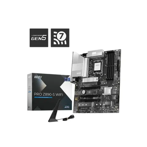 MSI Pro Z890-S Wi-Fi DDR5 8600MT/S 1XHDMI 1XDP 1XUSB Type-C 3XM.2 ATX 1851P (Intel Ultra Processors Series 2)