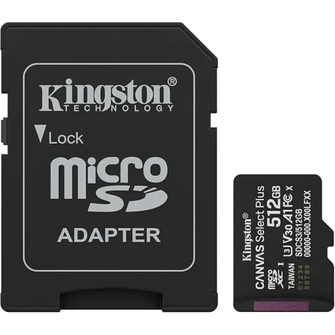 512 GB Kingston Micro SD CL10 SDCS3/512GB
