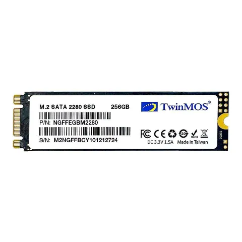 256 GB TwinMOS M.2 SATA3 580/550 NGFFEGBM2280
