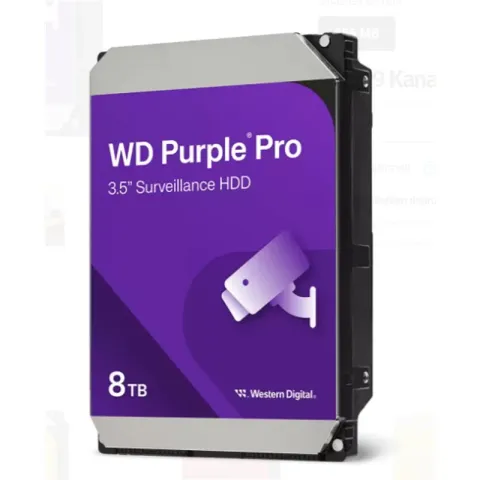 8 TB Wd 3.5 Purple Pro SATA3 7200RPM 256MB 7/24 Guvenlık WD8002PURP (3 Yıl Resmi Dist Garantili)