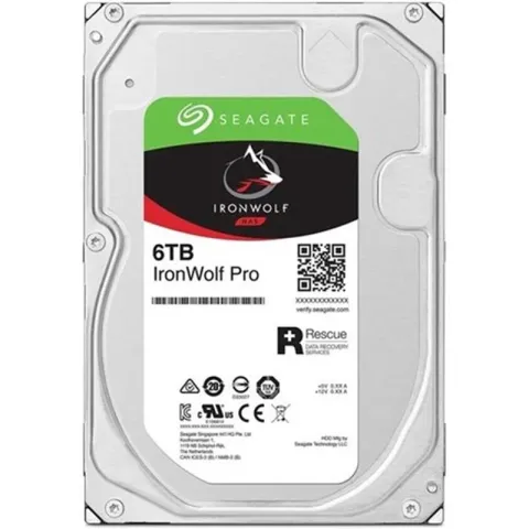 6 TB Seagate 3.5 İronwolf Pro SATA3 7200RPM 256MB ST6000NT001 (5 Yıl Resmi Dist Garantili)