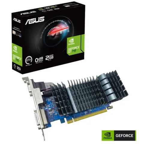Asus GeForce GT710-SL-2GD5-BRK-EVO 2GB DDR5 64BIT 1XVGA 1XHDMI 1XDVI Ekran Kartı