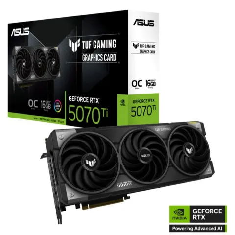 Asus GeForce TUF-RTX5070TI-O16G-GAMING 16GB GDDR7 256BIT 2XHDMI 3XDP Ekran Kartı