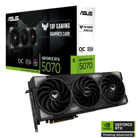 Asus GeForce TUF-RTX5070-O12G-GAMING 12GB GDDR7 192BIT 2XHDMI 3XDP Ekran Kartı