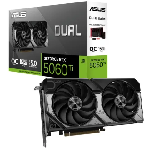 Asus GeForce DUAL-RTX5060TI-O16G 16GB GDDR7 128BIT 1XHDMI 3XDP Ekran Kartı
