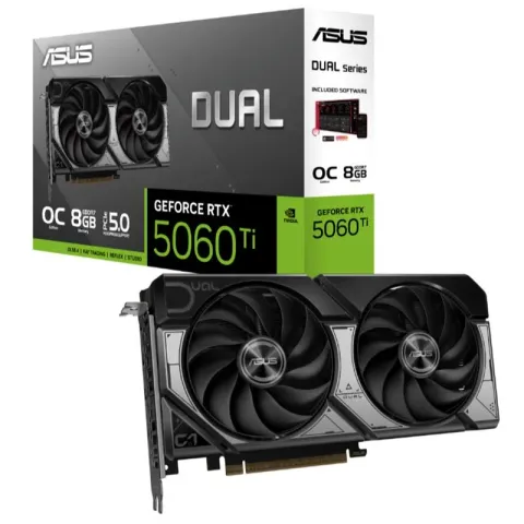 Asus GeForce DUAL-RTX5060TI-O8G 8GB GDDR7 128BIT 1XHDMI 3XDP Ekran Kartı