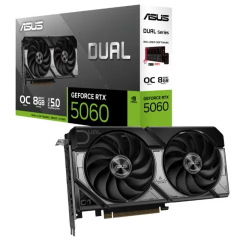 Asus GeForce DUAL-RTX5060-O8G 8GB GDDR7 128BIT 1XHDMI 3XDP Ekran Kartı