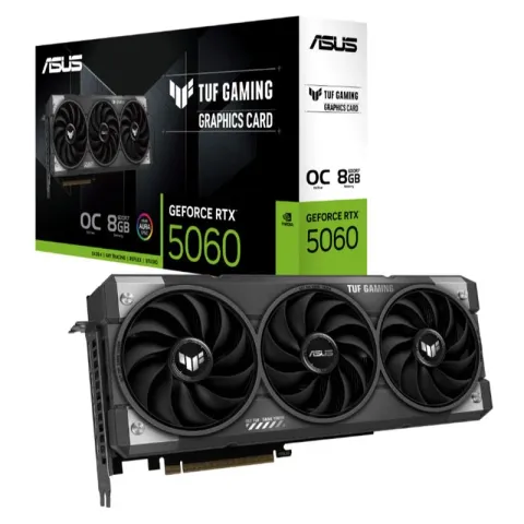 Asus GeForce TUF-RTX5060-O8G-GAMING 8GB GDDR7 128BIT 1XHDMI 2XDP Ekran Kartı