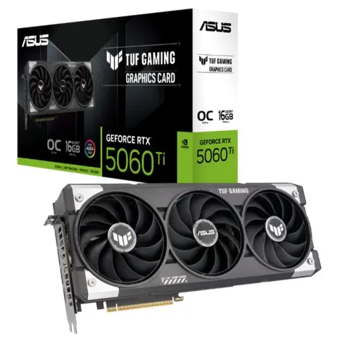 Asus GeForce TUF-RTX5060TI-O16G-GAMING 16GB GDDR7 128BIT 1XHDMI 3XDP Ekran Kartı