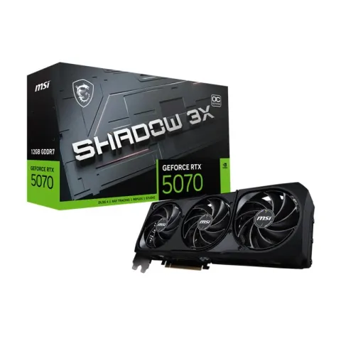 MSI GeForce RTX5070 12G Shadow 3X Oc 12GB GDDR7 192BIT 1XHDMI 3XDP Ekran Kartı