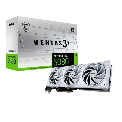 MSI GeForce RTX5080 16G Ventus 3X Oc White 256BIT 1XHDMI 3XDP Ekran Kartı