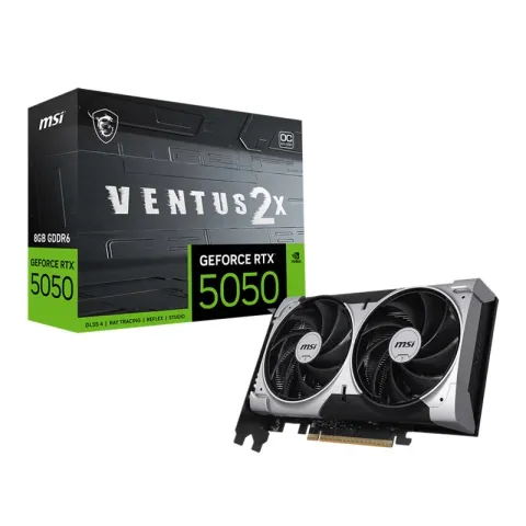 MSI GeForce RTX5050 8G Ventus 2X Oc 8GB GDDR6 128BIT 1XHDMI 3XDP Ekran Kartı