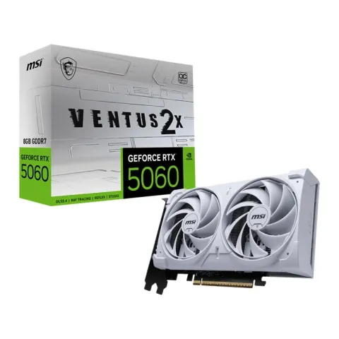 MSI GeForce RTX5060 8G Ventus 2X Oc White 8GB GDDR7 128BIT 1XHDMI 3XDP Ekran Kartı