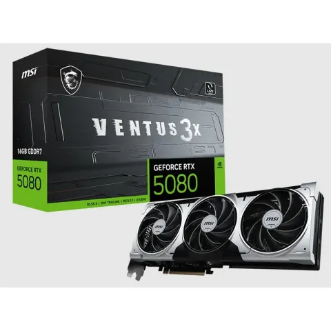 MSI GeForce RTX5080 16G Ventus 3X Oc Plus 16GB GDRR7 256BIT 1XHDMI 3XDP Ekran Kartı