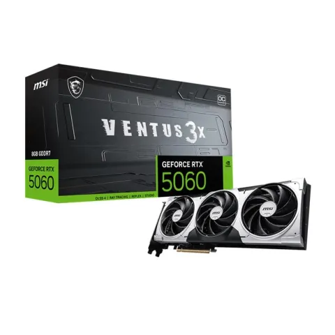 MSI GeForce RTX5060 8G Ventus 3X Oc 8GB DDR7 128BIT 3XDP 1XHDMI Ekran Kartı