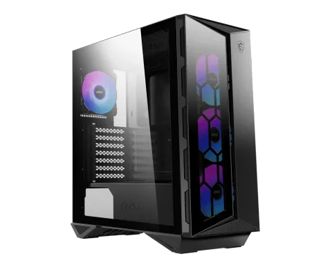 MSI Mpg Gungnir 110R Temperlı Cam 1X120MM 3XARGB Fan PSU Yok Gaming Siyah Kasa