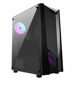 MSI Mag Shield 110R Temberlı Cam 2X120MM Argb Fan PSU Yok Gaming Siyah Kasa