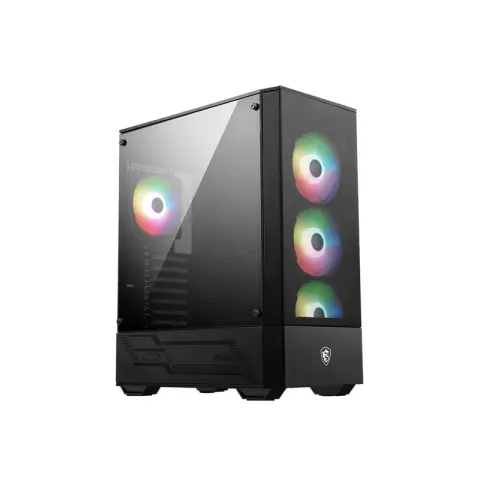MSI Mag Forge 112R Temperlı Cam 3X120MM 1X120MM Argb Fan PSU Yok ATX Gaming Kasa