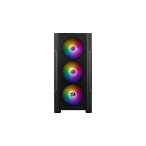 MSI Mag Forge M100R Temperlı Cam Argb 3X120MM 1X120MM PSU Yok MATX Gaming Kasa