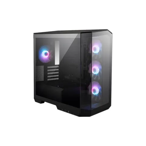 MSI Mag Pano M100R Pz Temperli Cam Argb PSU Yok 3X120MM 1X120MM Fan Gaming MATX Kasa Siyah