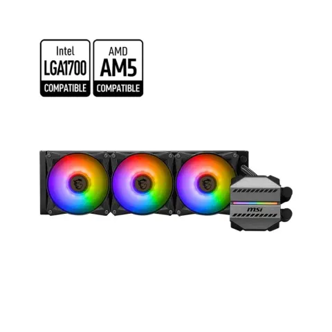MSI Mag Coreliquid M360 360MM Argb CPU Sıvı Soğutucu (Lga 1150/1151/1155/1156/1200/1700/AM4/AM5/TR4 Uyumlu)