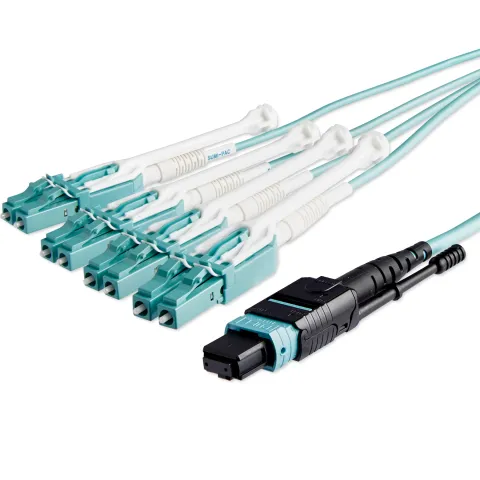 MPO to 4x LC Duplex Breakout (Ahtapot) Kablo – 10 Metre