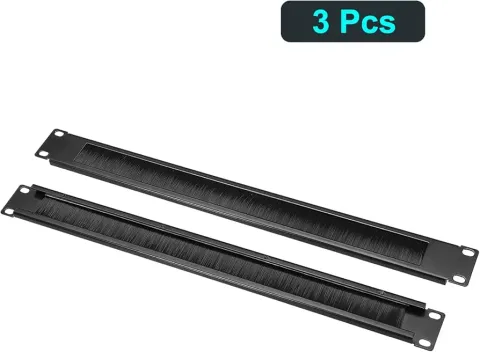 1U Fırçalı (Brush) Kablo Geçiş Paneli