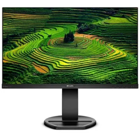 23.8 Philips 241B8QJEB/00 IPS 5MS 75MHZ 1XVGA 1XHDMI 1XDP 1XDVI FHD 1920X1080 USB Hoparlör Yükseklik Ayari VESA Siyah
