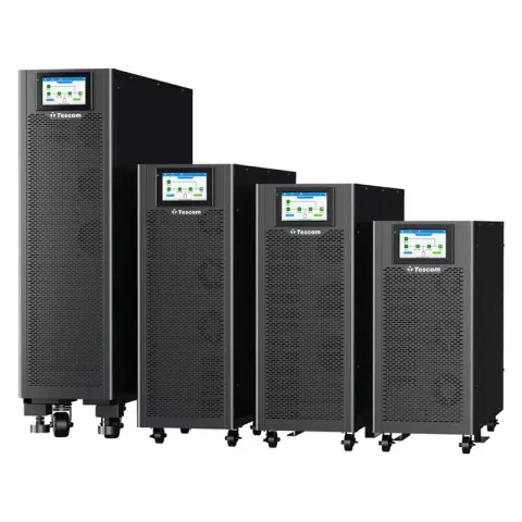 Tescom Teos 330 30KVA 3F/3F (60X7AH) RS-232 6/15 Dk LCD Online UPS (Trifaze)