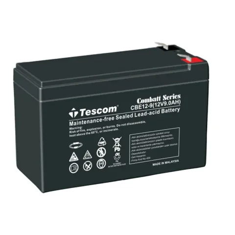 Tescom Combatt CBL12-9E 12V 9AH Tam Bakımsız Kuru Akü