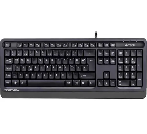 A4 Tech FK10 F TR MM Siyah USB Kablolu Klavye