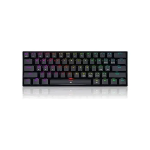 Redragon K630 RGB Dragonborn Blue Switch Q TR Mekanik Oyuncu Klavyesi Siyah