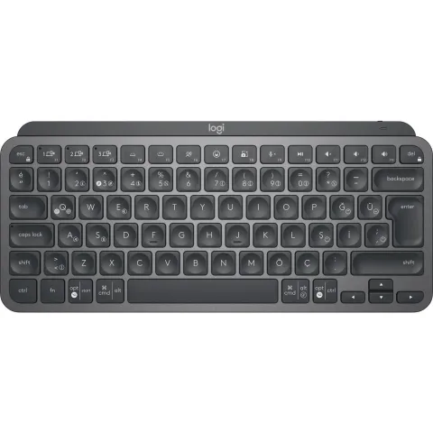 Logitech Mx Keys Mini Minimalist Kablosuz Bluetooth Aydınlatmalı Q TR Klavye Siyah 920-010504