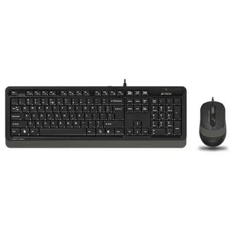 A4 Tech F1010 Q USB Gri MM Kablolu Klavye Mouse Set