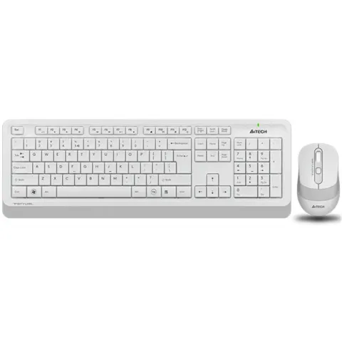 A4 Tech FG1010 Beyaz Q MM 2.4G Kablosuz Klavye Mouse Set