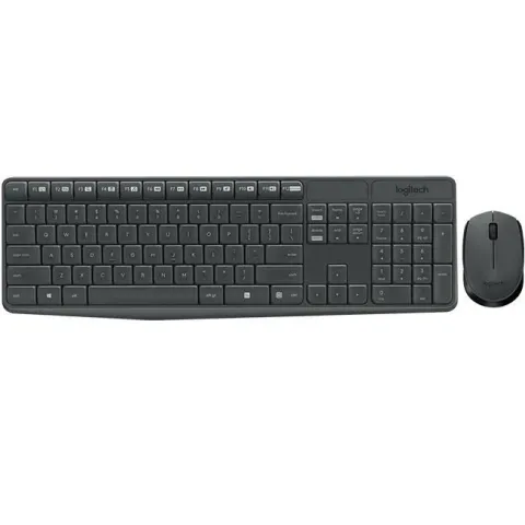 Logitech MK235 Q TR Kablosuz Klavye Mouse Set Gri 920-007925