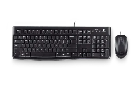 Logitech MK120 TR Q USB Kablolu Klavye ve Mouse Set Siyah 920-002560