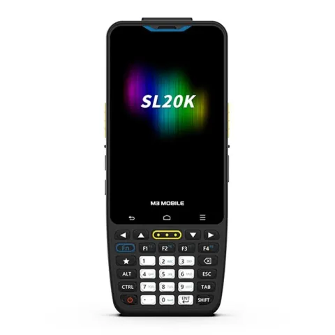 M3 Mobile SL20K X/W 2D Karekod ANDR.13 4GB/64GB 13MP Wifi+bluet. 4" Tuşlu Ekran El Terminali (Kılıf+e.koruyucu+adaptör)