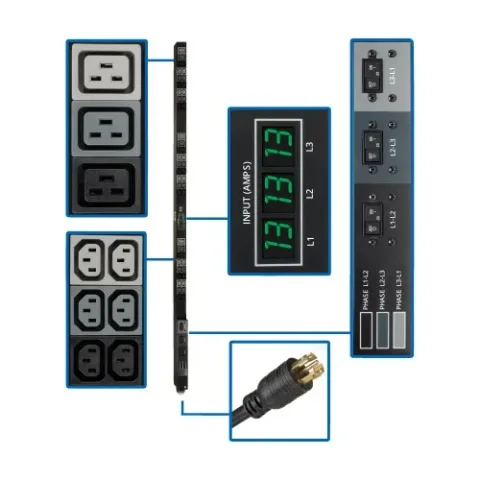 Eaton G3 Metered PDU (3 Faz, 32A, 36xC13)