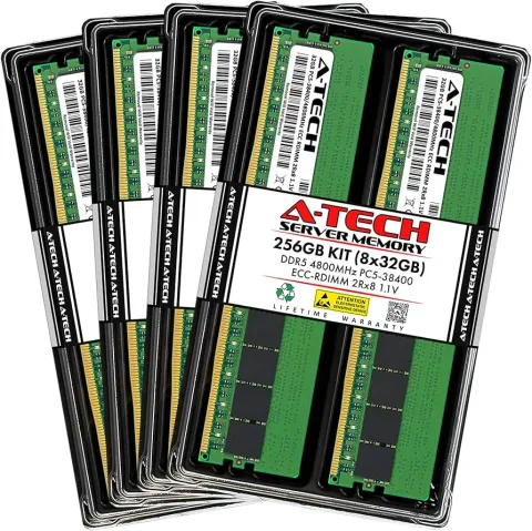 HPE 256GB Octa Rank x4 DDR5-4800 LRDIMM