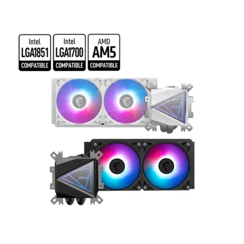 MSI Mag Coreliquid I240 White 240MM Argb CPU Sıvı Soğutucu (LGA1150/1151/1155/1156/1200/1700/1851/AM4/AM5 Uyumlu)