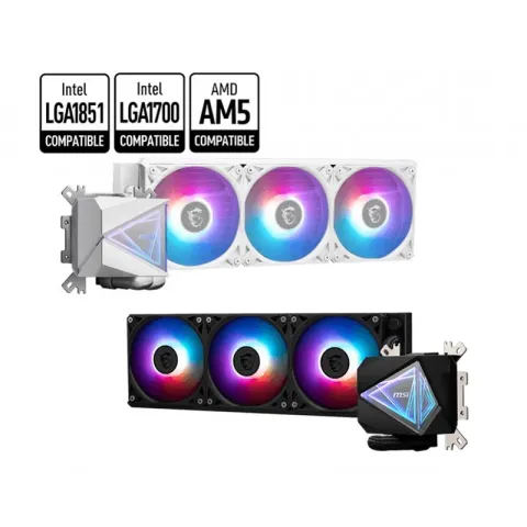 MSI Mag Coreliquid I360 White 360MM Argb CPU Sıvı SOĞUTUCU(LGA1150/1151/1155/1156/1200/1700/1851/AM4/AM5 Uyumlu)