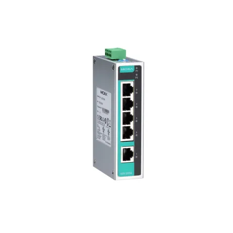 Moxa EDS-205A 5-Port Yönetilmeyen Endüstriyel Switch
